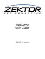 Zektor HD800-V2 User Manual preview