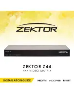 Zektor Z44 Installation Manual preview