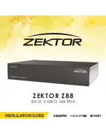 Preview for 1 page of Zektor Z88 Installation Manual