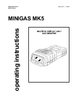 Preview for 1 page of Zellweger MINIGAS MK5 Operating Instructions Manual