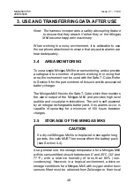 Preview for 49 page of Zellweger MINIGAS MK5 Operating Instructions Manual