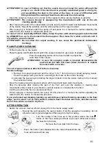 Предварительный просмотр 91 страницы Zelmer 619.5**EW Instructions For Use Manual