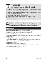 Предварительный просмотр 18 страницы Zelmer HC1000 User Manual