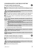 Предварительный просмотр 11 страницы Zelmer HC1001 User Manual