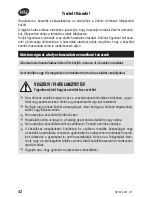 Предварительный просмотр 42 страницы Zelmer HC1002 User Manual