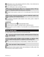 Preview for 21 page of Zelmer HS1400 User Manual