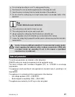 Предварительный просмотр 61 страницы Zelmer HS1400 User Manual