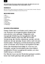 Preview for 8 page of Zelmer Oskar ZVC011P User Manual