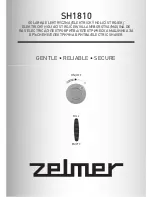 Zelmer SH1810 User Manual preview