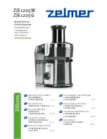 Preview for 1 page of Zelmer ZJE1205G User Manual