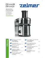 Preview for 1 page of Zelmer ZJE1205W User Manual