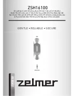 Zelmer ZSH16100 User Manual preview