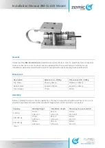 Zemic BM-11-401 Installation Manual preview