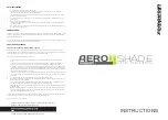 Предварительный просмотр 1 страницы Zempire AERO T SHADE LITE Series Instructions