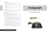 Preview for 1 page of Zempire JETSET Series Pitching Instructions