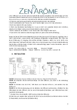 Предварительный просмотр 8 страницы ZEN AROME MOBYSENS Instruction Manual