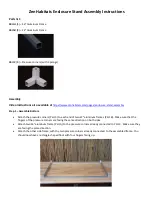 Zen Habitats Enclosure Stand Assembly Instructions предпросмотр