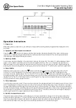 Предварительный просмотр 1 страницы Zen Space Desks Zen One Programming Manual
