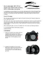 Preview for 1 page of Zen Underwater DP-170 Instruction Manual