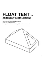 ZEN FLOAT TENT Assembly Instructions Manual preview