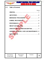 Preview for 6 page of Zenair CH 601 XL ZODIAC 2002 Flight Manual