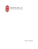 Zendrum Digital MIDI Controller Owner'S Manual preview