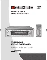 ZENEC DVD & MP3 Operation Manual предпросмотр