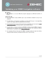 Preview for 2 page of ZENEC Navigation Software Manual