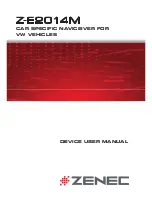 Preview for 1 page of ZENEC Z-E2014M User Manual