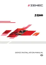 ZENEC Z-E2060 Device Installation Manual предпросмотр