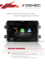 Preview for 1 page of ZENEC Z-E3766 Mounting Instruction