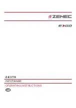 Предварительный просмотр 1 страницы ZENEC Z-E3776 Operating Instructions Manual