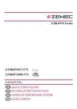 Предварительный просмотр 1 страницы ZENEC Z-EMAP76 Series Quick Start Manual