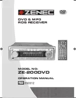 Предварительный просмотр 1 страницы ZENEC ZE-200DVD Operation Manual