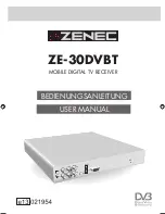 ZENEC ZE-30DVBT User Manual preview