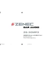 ZENEC ZE-30MP3 Operating Instructions Manual preview