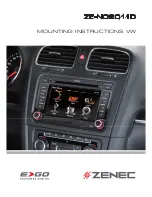 Preview for 1 page of ZENEC ZE-NC2011D Mounting Instructions