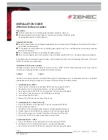 Preview for 1 page of ZENEC ZE-NC524 Software Update