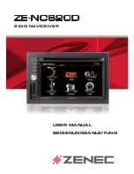 ZENEC ZE-NC620D User Manual preview