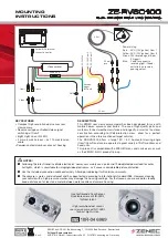 Preview for 2 page of ZENEC ZE-RVSC100 Mounting Instructions