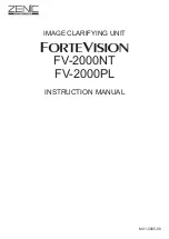 Preview for 1 page of ZENIC ForteVision FV-2000NT Instruction Manual