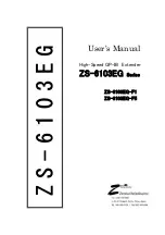 Предварительный просмотр 1 страницы Zenisu Keisoku ZS-6103EG-F1 User Manual