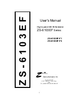 Zenisu Keisouku ZS-6103EF-F1 User Manual предпросмотр