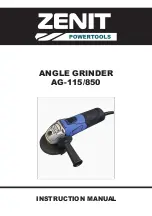 Zenit Powertools AG-115/850 Instruction Manual preview