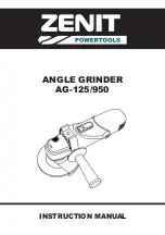 Предварительный просмотр 1 страницы Zenit Powertools AG-125/950 Instruction Manual