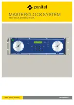 Zenitel Marine Master Clock 70000 Technical  User'S Manual preview