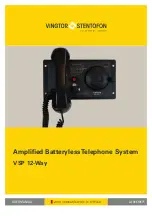 Preview for 1 page of Zenitel Vingtor Stentofon VSP-122 User Manual