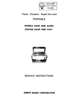 Zenith Radio Corporation A600 Trans-Oceanic Super de Luxe Service Instructions Manual предпросмотр