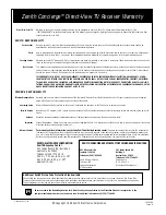 Preview for 44 page of Zenith 3235DT Installation & Operating Manual