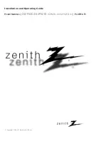 Preview for 1 page of Zenith 42PX2D-UC Installation And Operating Manual, Warranty